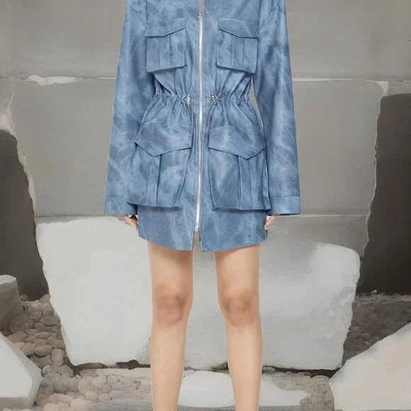 Maniere De Voir Faux Leather Dress - Picture 3 of 4